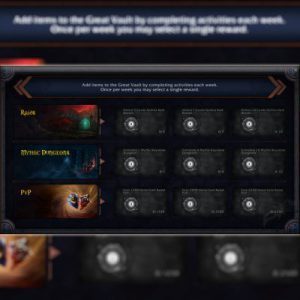 آیتم های دریافتی از گریت والت برای Mythic Keystone