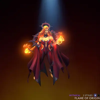 اسکین لینا | Flame of Origin Lina