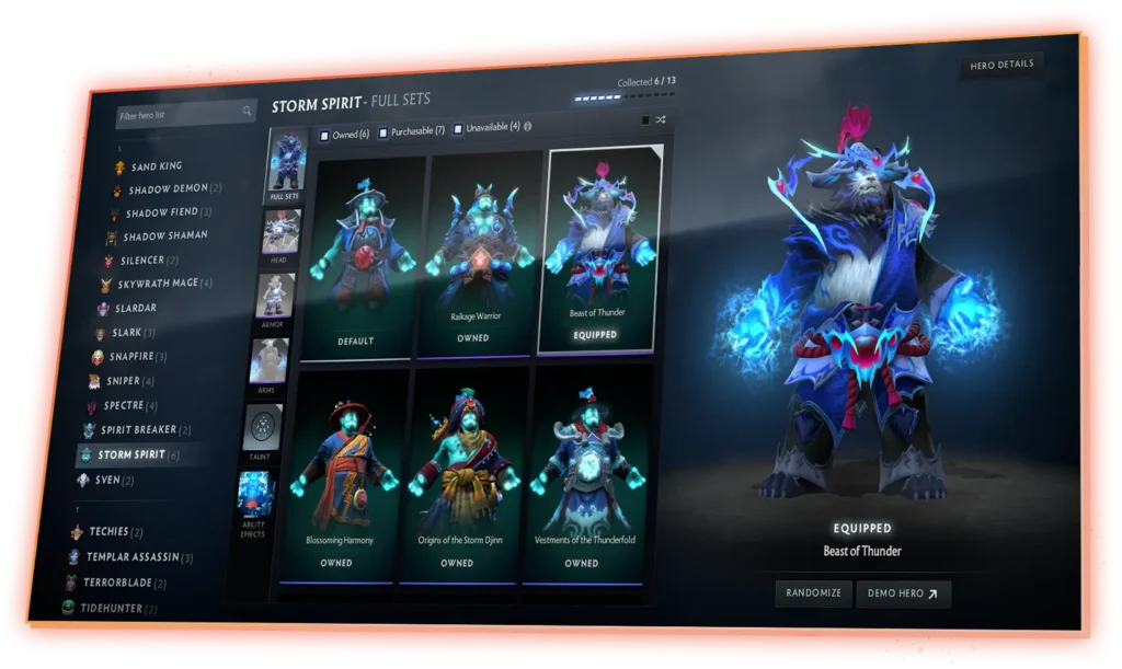 خرید اسکین دوتا 2 | Collector’s Cache، Treasure و Arcana با تحویل سریع 48 browse armory