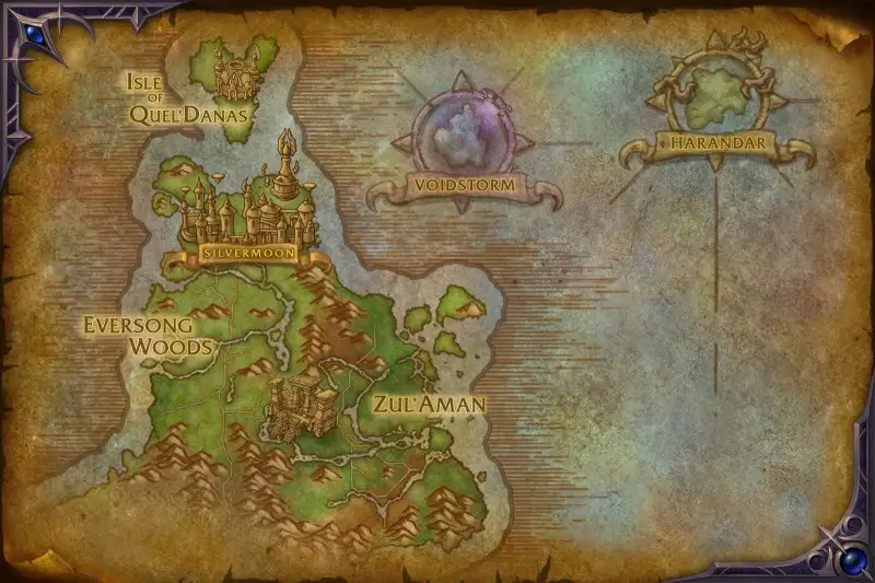 wowonline minight map QuelThalas Map