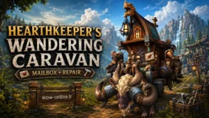 مونت Hearthkeeper’s Wandering Caravan با Mailbox و Repair